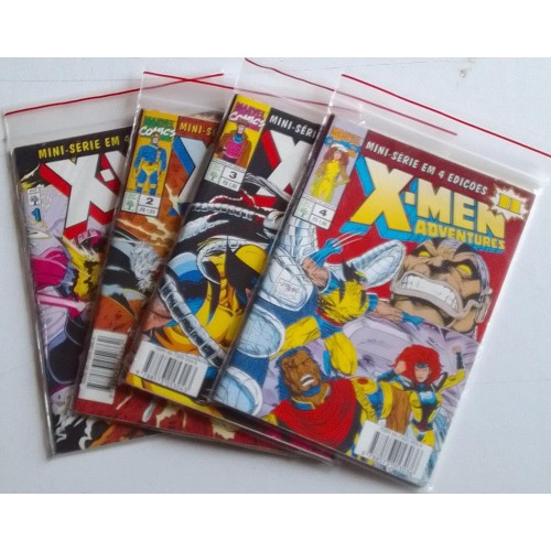X-MEN ADVENTURES MINI SÉRIE EM 4 EDIÇOES  ( FORMATINHO )