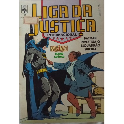 LIGA DA JUSTIÇA INTERNACIONAL MILÊNIO ÚLTIMO CAPÍTULO BATMAN INVESTIGA OI ESQUADRÃO SUICIDA N° 12 / FORMATINHO