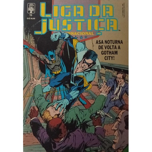 LIGA DA JUSTIÇA INTERTNACIONAL ASA NOTURNA DE VOLTA A GTHAM CITY! N° 15 / FORMATINHO