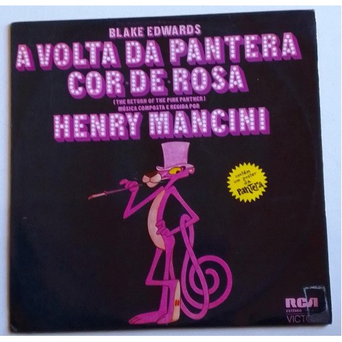 LP  A VOLTA DA PANTERA COR DE ROSA  HENRY MANCINI