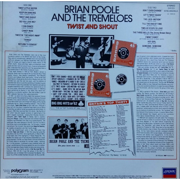 BRIAN POOLE AND THE TREMELOES TWIST AND SHOUT