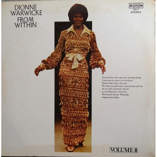 LP-DIONNE WARWICKE FROM WITHIN LP-DIONNE WARWICKE FROM WITHIN