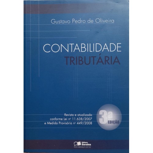 CONTABILIDADE TRIBUTÁRIA - GUSTAVO PEDRO DE OLIVEIRA 