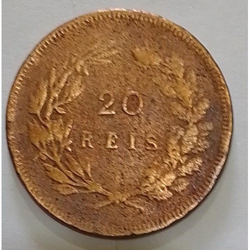 PORTUGAL 20 RÉIS ANO 1892