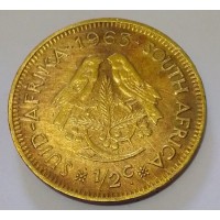 AFRICA DO SUL 1/2 CENTS ANO 1963