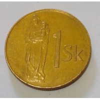 ESLOVÁQUIA  1  KORUNA ANO 1993 ESLOVÁQUIA  1  KORUNA ANO 1993