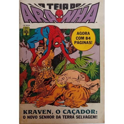 A TEIA DO ARANHA KRTAVEN, O CAÇADOR: O NOVO SENHOR DA TERRA SELVAGEM! N°18 / FORMATINHO