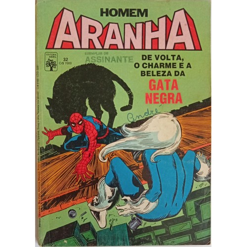HOMEM ARANHA DE VOLTA, O CHARME E A BELEZA DA GATA NEGRA N° 32 / FORMATINHO
