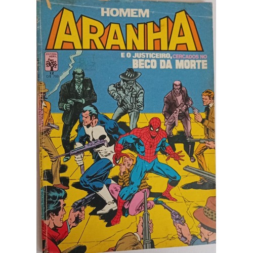 HOMEM ARANHA E O JUSTICEIRO, CERCADOS NO BECO DA MORTE N°12 / FORMATINHO