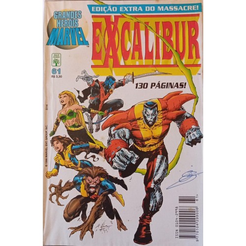 GRANDES HERÓIS MARVEL EXCALIBUR EDIÇÃO EXTRA DO MASSACRE! 