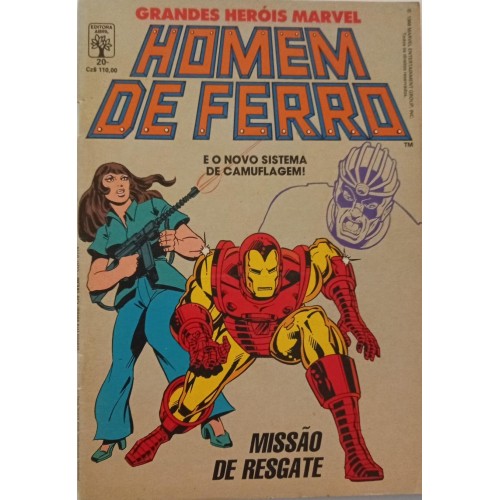 GRANDES HERÓIS MARVEL HOMEM DE FERRO E O NOVO SISTEMA DE CAMUFLAGEM! MISSÃO DE RESGATE N° 20 / FORMATINHO
