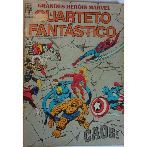 GRANDES HERÓÍS MARVEL QUARTETO FANTÁSTICO CAOS! N° 19 / FORMATINHO