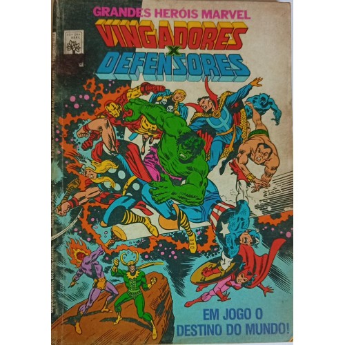GRANDES HERÓIS MARVEL VINGADORES X DEFENSORES EM JOGO O DESTINO D MUNDO! N° 8 / FORMATINHO