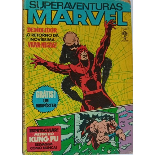 SUPERAVENTURAS MARVEL DEMOLIDOR: O RETORNO DA NOVÍSSIMA VIÚVA-NEGRA! N° 38 / FORMATINHO