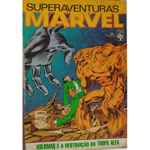 SUPERAVENTURAS MARVEL KOLOMAQ É A DESTRUIÇÃO DA TROPA ALFA N° 52 / FORMATINHO