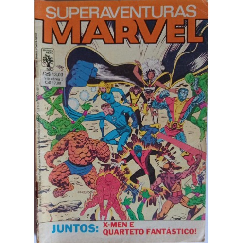 SUPERAVENTURAS MARVEL JUNTOA: X-MAN E QUARTETO FANTÁSTICO! N° 58 / FORMATINHO