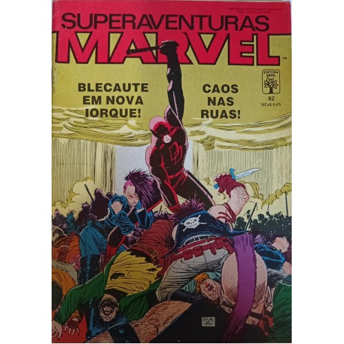 SUPERAVENTURAS MARVEL BLECAUTE EM NOVA IORQUE! CAOS NAS RUAS! N° 82 / FORMATINHO