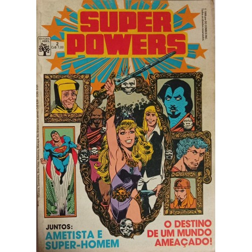 SUPER POWERS JUNTOS: AMETISTA E SUPER-HOMEM O DESTINO DE UM MUNDO AMEAÇADO N° 2 /FORMATINHO