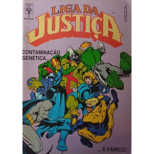 LIGA DA JUSTIÇA CONTAMINAÇÃO GENÉTICA... E PÂNICO! N° 4 / FORMATINHO