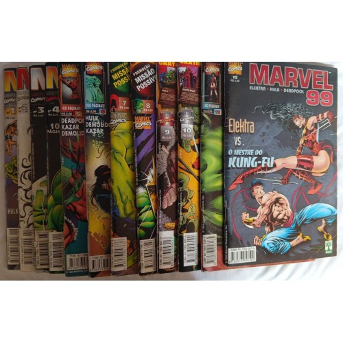 COLEÇÃO MARVEL 99 / 12 VOLUMES