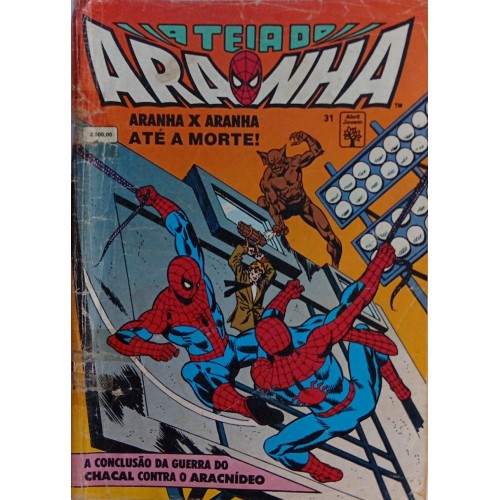 A TEIA DO ARANHA ARANHA X ARANHA ATÉ A MORTE! N° 31 / FORMATINHO