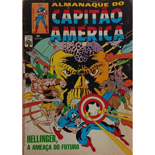 ALMANAQUE CAPITÃO AMÉRICA HELLINGER, A AMEAÇA DO FUTURO N° 89 / FORMATINHO