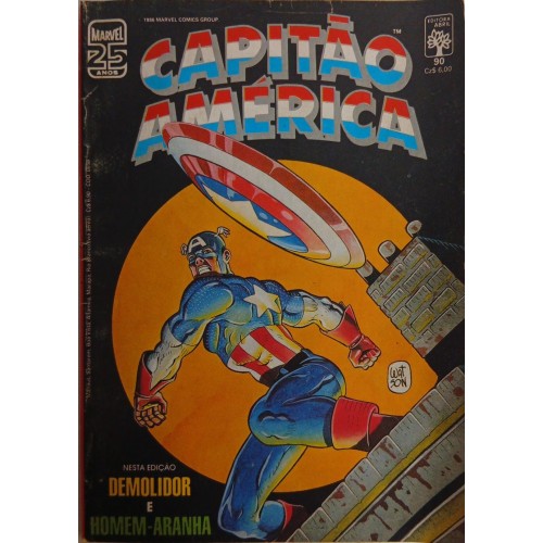 CAPITÃO AMÉRICA NESTA EDIÇÃO DEMOLIDOR E HOMEM-ARANHA N° 90 / FORMATINHO  