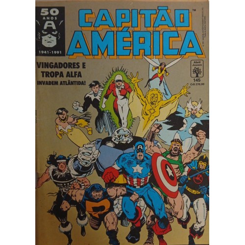 CAPITÃO AMÉRICA VINGADORES E TROPA ALFA INVADEM ATLÂNDIDA! N° 145 / FORMATINHO