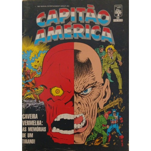 CAPITÃO AMÉRICA CAVEIRA VERMELHA: AS MEMÓRIAS DE UM TIRANO! N° 98 / FORMATINHO