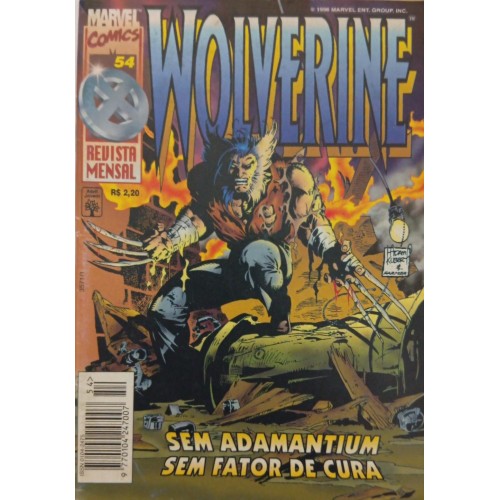 WOLVERINE SEM ADAMANTIUM SEM FATOR DE CURA N° 54 / FORMATINHO