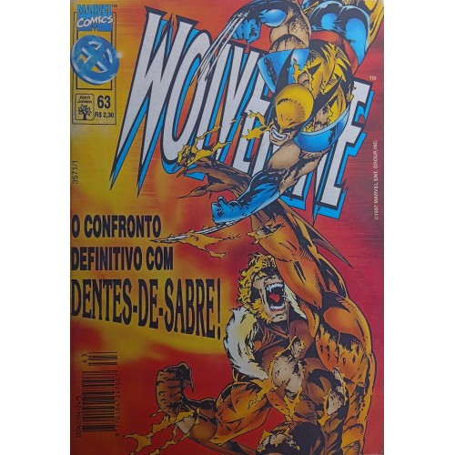 WOLVERINE O CONFRONTO COM O DENTE-DE-SABRE! N° 63 / FORMATINHO