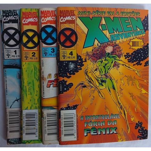 X-MEN ADVENTURES lll MNI-SÉRIE EM 4 EDIÇÕES / VOLUME 1 AO 4 / FORMATINHO