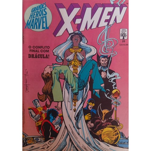 X-MEN GRANDES HERÓIS MARVEL O CONFLITO FINAL COM DRÁDULA! N° 28 / FORMATINHO