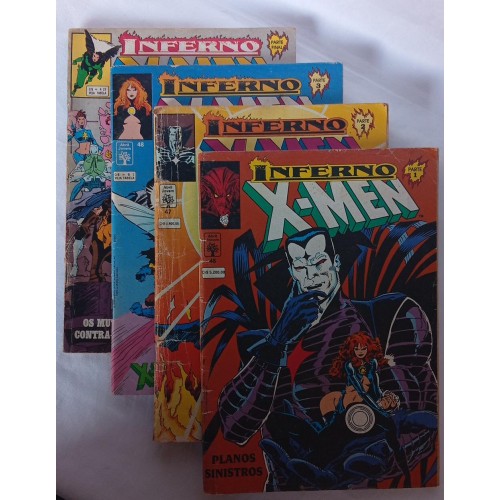 X-MEN SAGA INFERNO / 4 VOLUMES 46,47,48,49 /  FORMATINHO