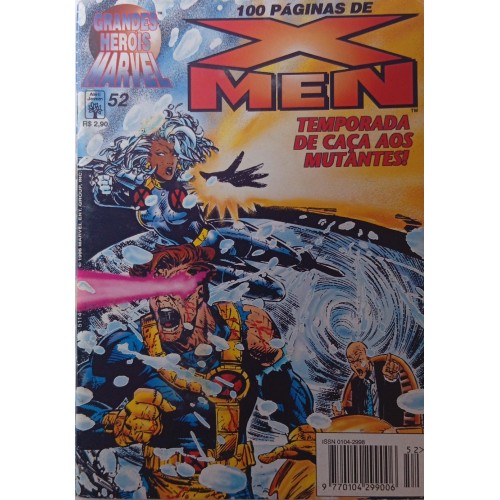 X MEN GRANDES HERÓIS MARVEL TEMPORADA DE CAÇA AOS MUTANTES! N° 52 / FORMATINHO