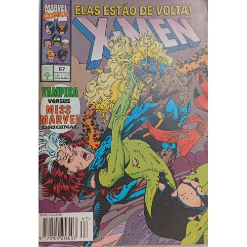 X-MEN ELAS ESTÃO DE VOLTA! VASMPIRA VERSUS MISS MARVEL ORIGINAL  N° 67  / FORMATINHO