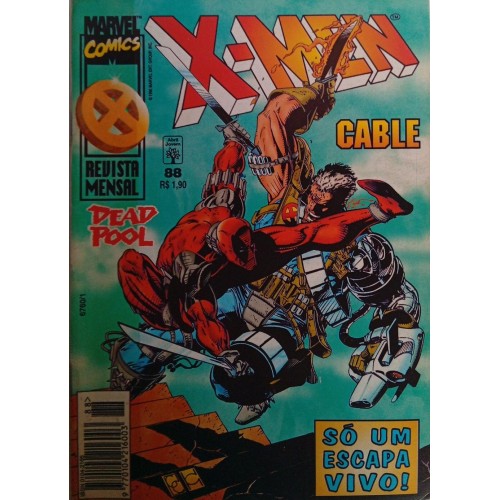 X-MEN CABLE DEADPOOL SÓ UM ESCSAPA VIVO! N° 88 / FORMATINHO