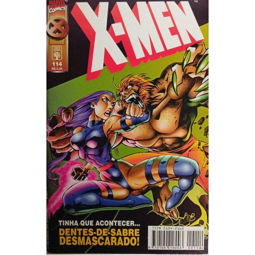 X-MEN TINHA QUE ACONTECER... DENTES-DE-SABRE DESMASCARADO! N° 114 / FORMATINHO