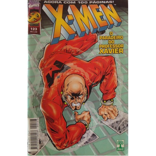 X-MEN O PARADEIRO DO PROFESSOR XAVIER N° 123 / FORMATINHO