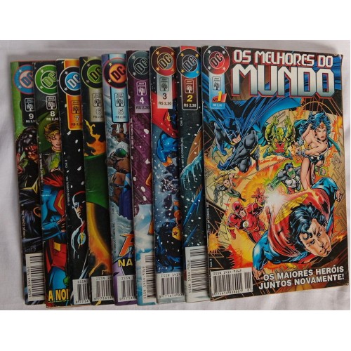 COLEÇÃO OS MELHORES DO MUNDO 9 VOLUMES / N° 1 AO 9 / FORMATINHO