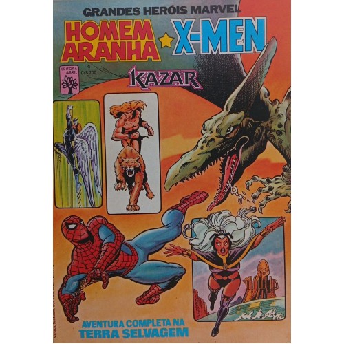 GRANDES HERÓIS MARVEL HOMEM ARANHA x X-MEN N° 4 / FORMATINHO