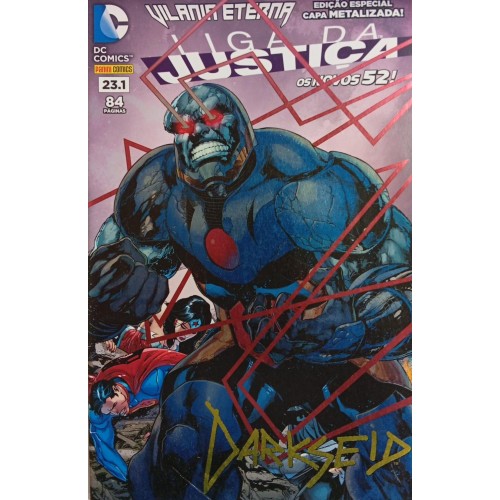 LIGA DA JUSTIÇA VILANIA ETERNA OS NOVOS 52 N° 23.1 EDIÇÃO ESPECIAL CAPA METALIZADA!