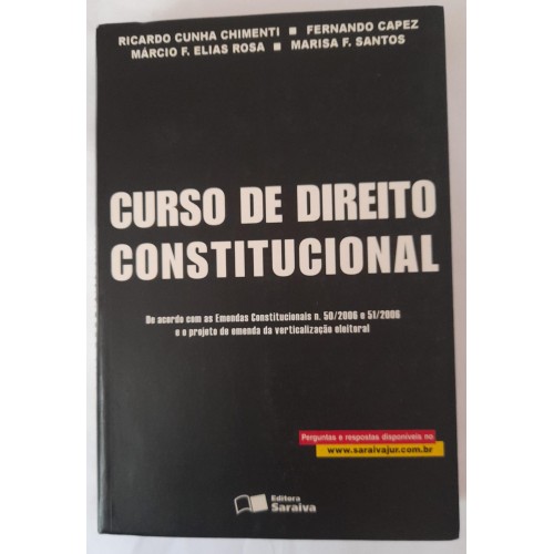 CURSODE DIREITO CONSTITUCIONAL/RICARDO CUNHA CHIMENTI E OUTROS
