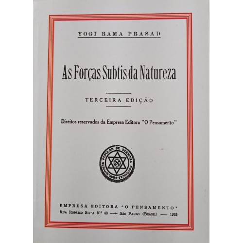 AS FORÇAS SUBTIS DA NATUREZA/YOGI RAMA PRASAD