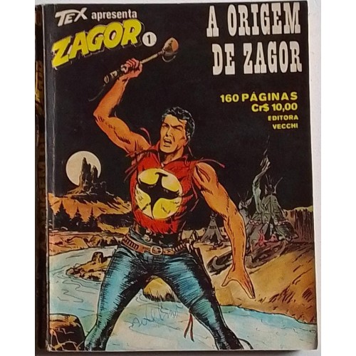 ZAGOR NÚMERO 01  EDITORA VECCHI (FORMATINHO)
