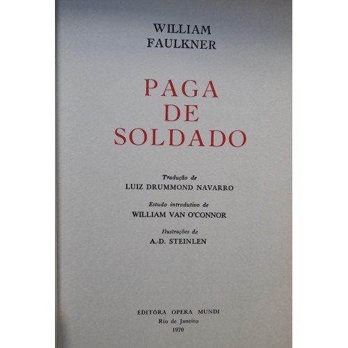 PAGA DE SOLDADO/WILLIAM FAULKNER