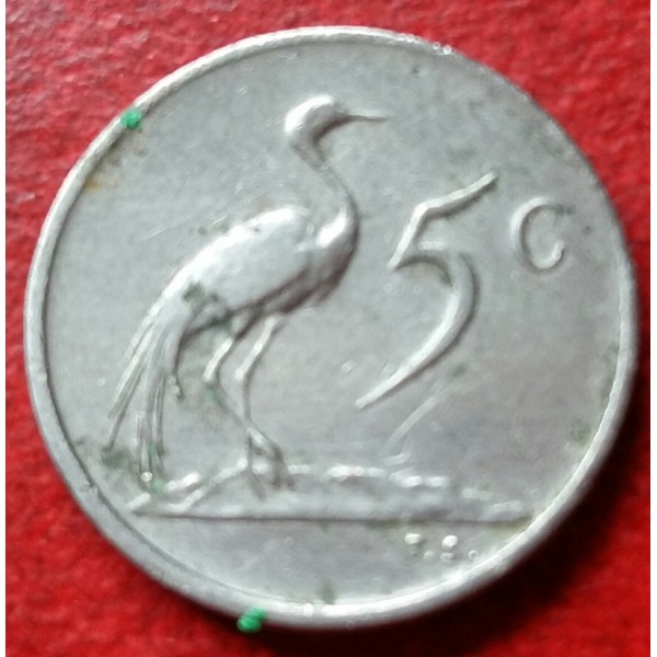 AFRICA DO SUL 00,5 CENTS ANO 1974