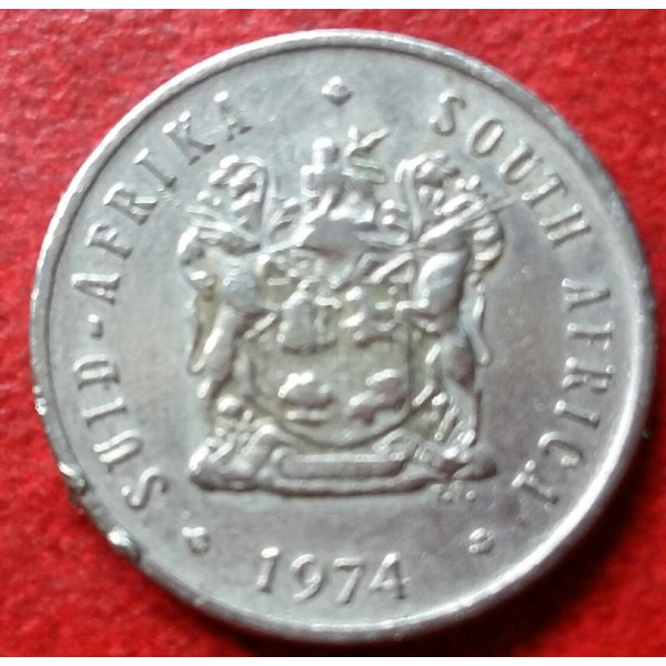 AFRICA DO SUL 00,5 CENTS ANO 1974