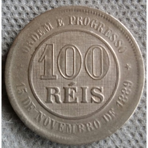 BRASIL 100 RÉIS ANO 1895