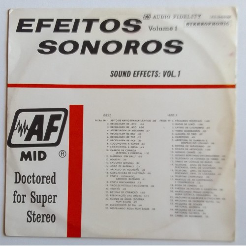 LP EFEITOS SONOROS VOLUME 1